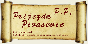 Prijezda Pivašević vizit kartica
